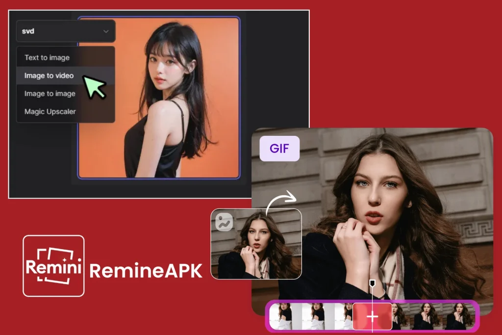 Images to GIF with in Remini Premium APK