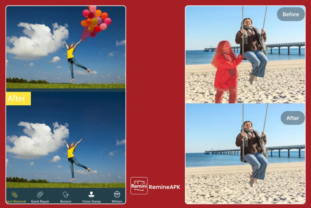 Remini APK Remove Unwanted Objects 